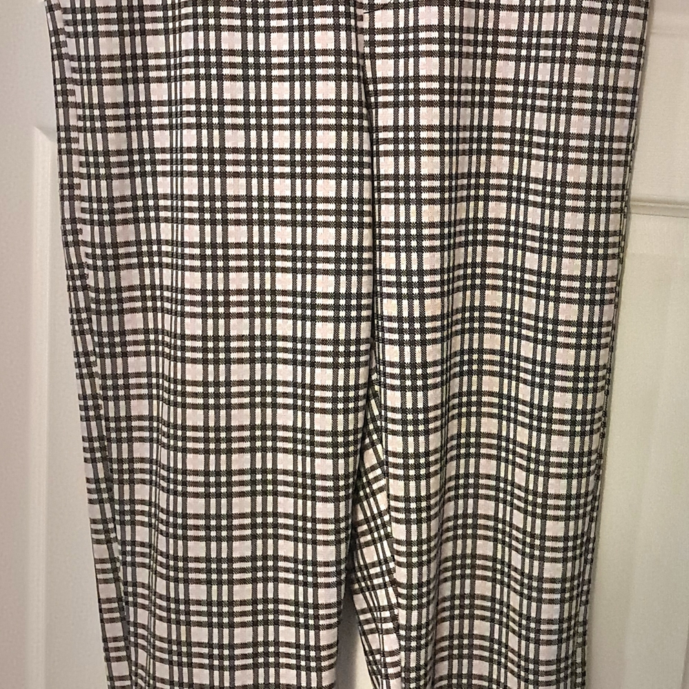 Plaid Black and White Pants